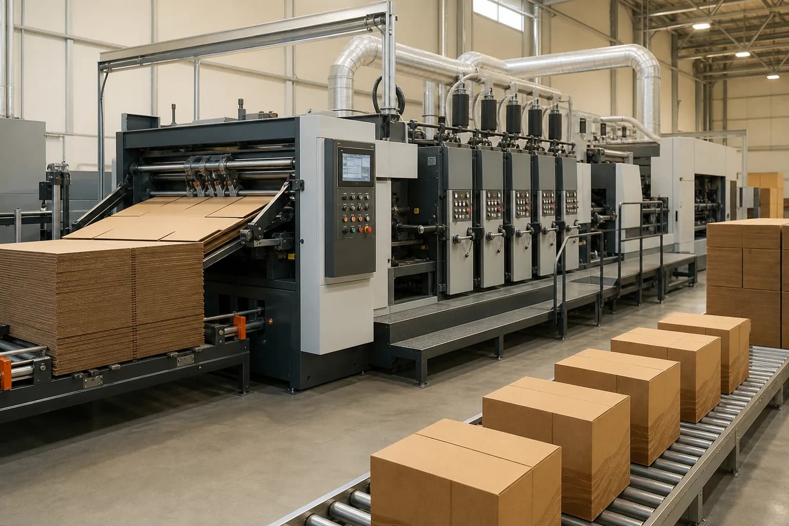 Flexo folder gluer para cajas de corrugado ENVOLVEX